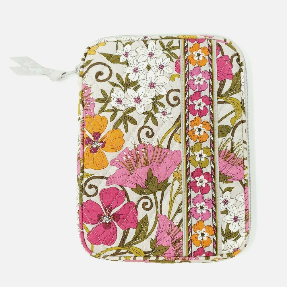 Vera Bradley Quilted Tea Garden Tablet Zip Around Case Sleeve Holder